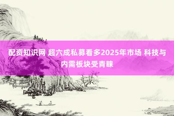 配资知识网 超六成私募看多2025年市场 科技与内需板块受青睐