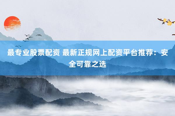 最专业股票配资 最新正规网上配资平台推荐：安全可靠之选