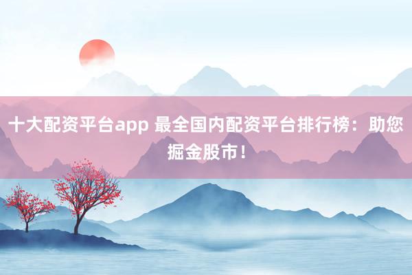 十大配资平台app 最全国内配资平台排行榜：助您掘金股市！