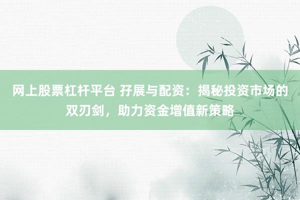 网上股票杠杆平台 孖展与配资：揭秘投资市场的双刃剑，助力资金增值新策略