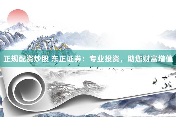 正规配资炒股 东正证券：专业投资，助您财富增值