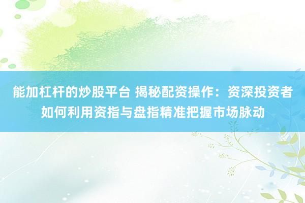 能加杠杆的炒股平台 揭秘配资操作：资深投资者如何利用资指与盘指精准把握市场脉动