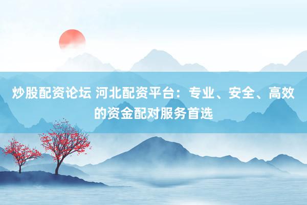炒股配资论坛 河北配资平台：专业、安全、高效的资金配对服务首选